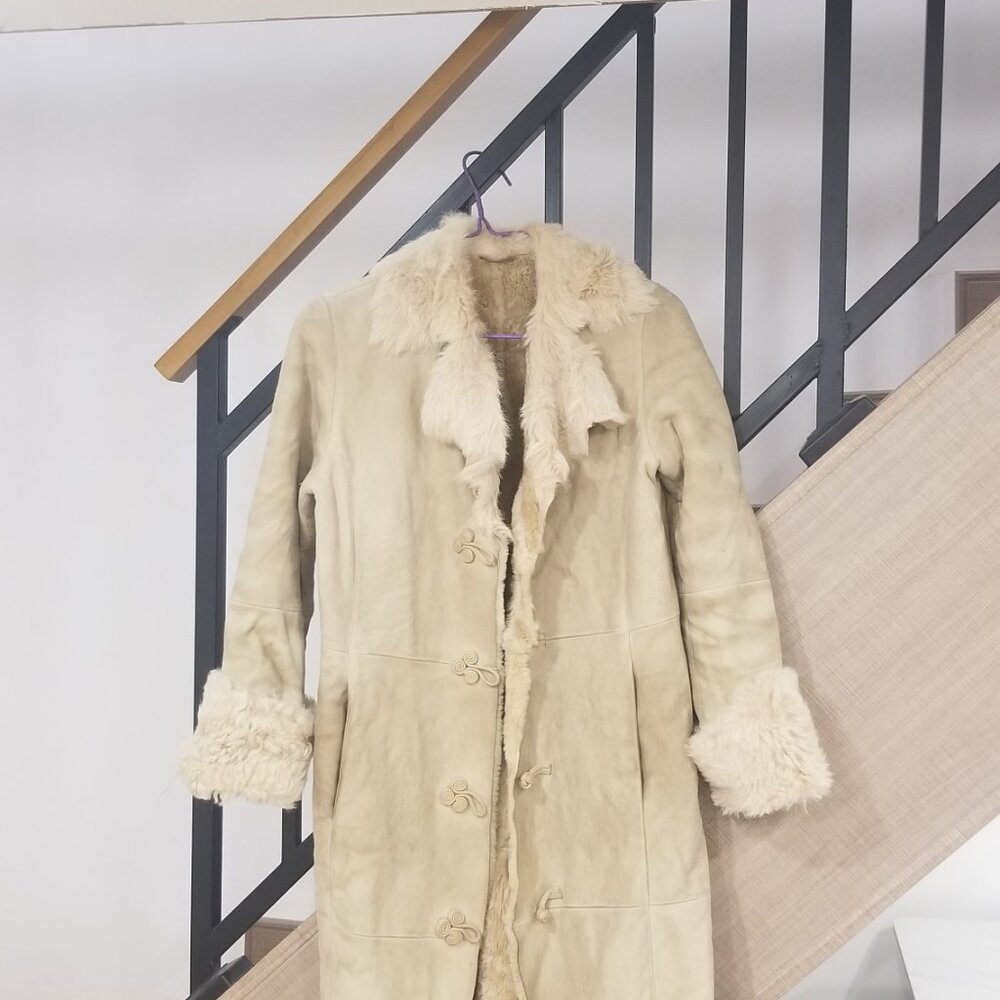 Danier Shearling Suede Coat